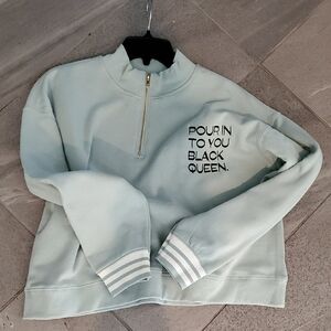 Light Blue Quarter-Zip Sweatshirt